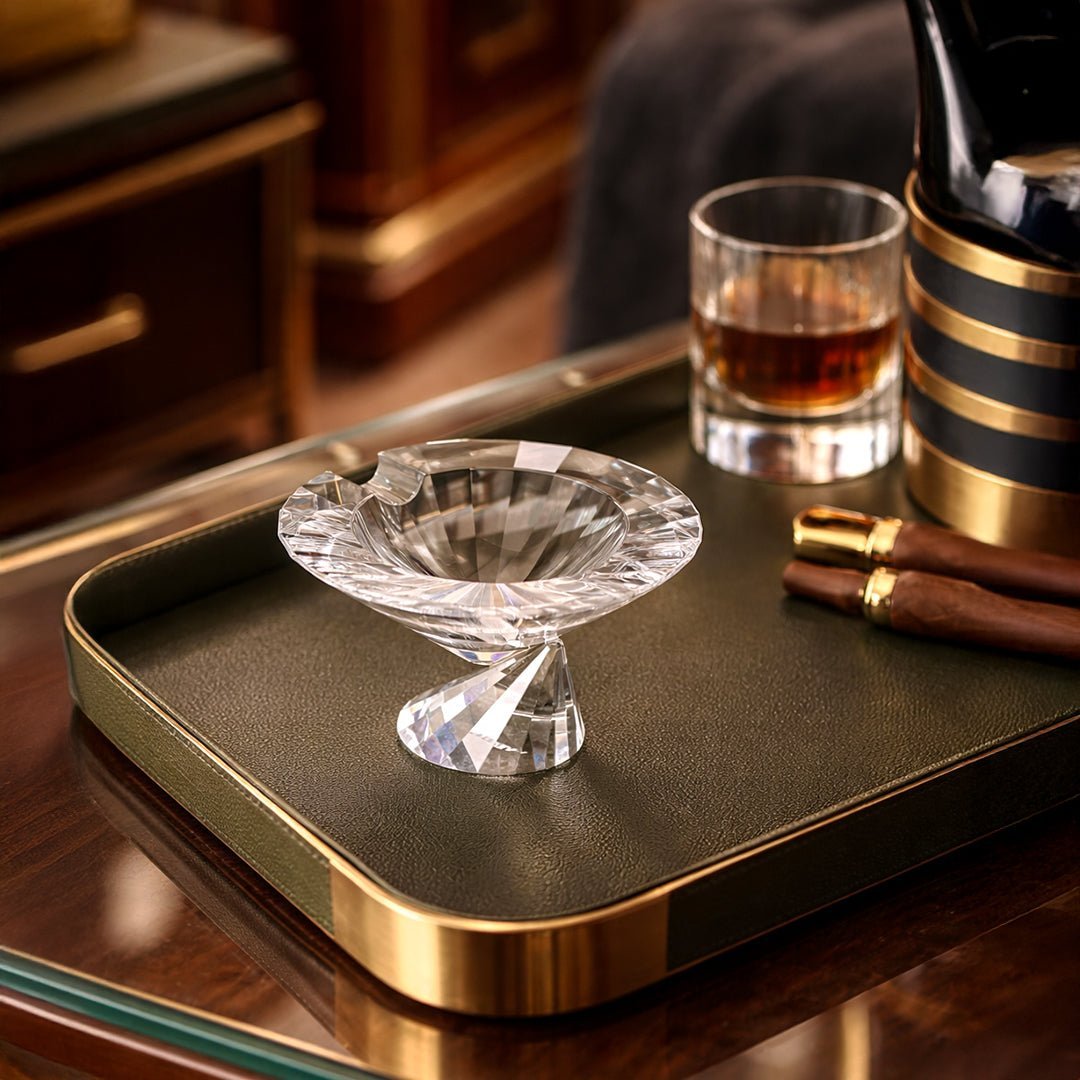 Ash Tray The Lux Crystal Ashtray - Daamaira Home and Living Ltd