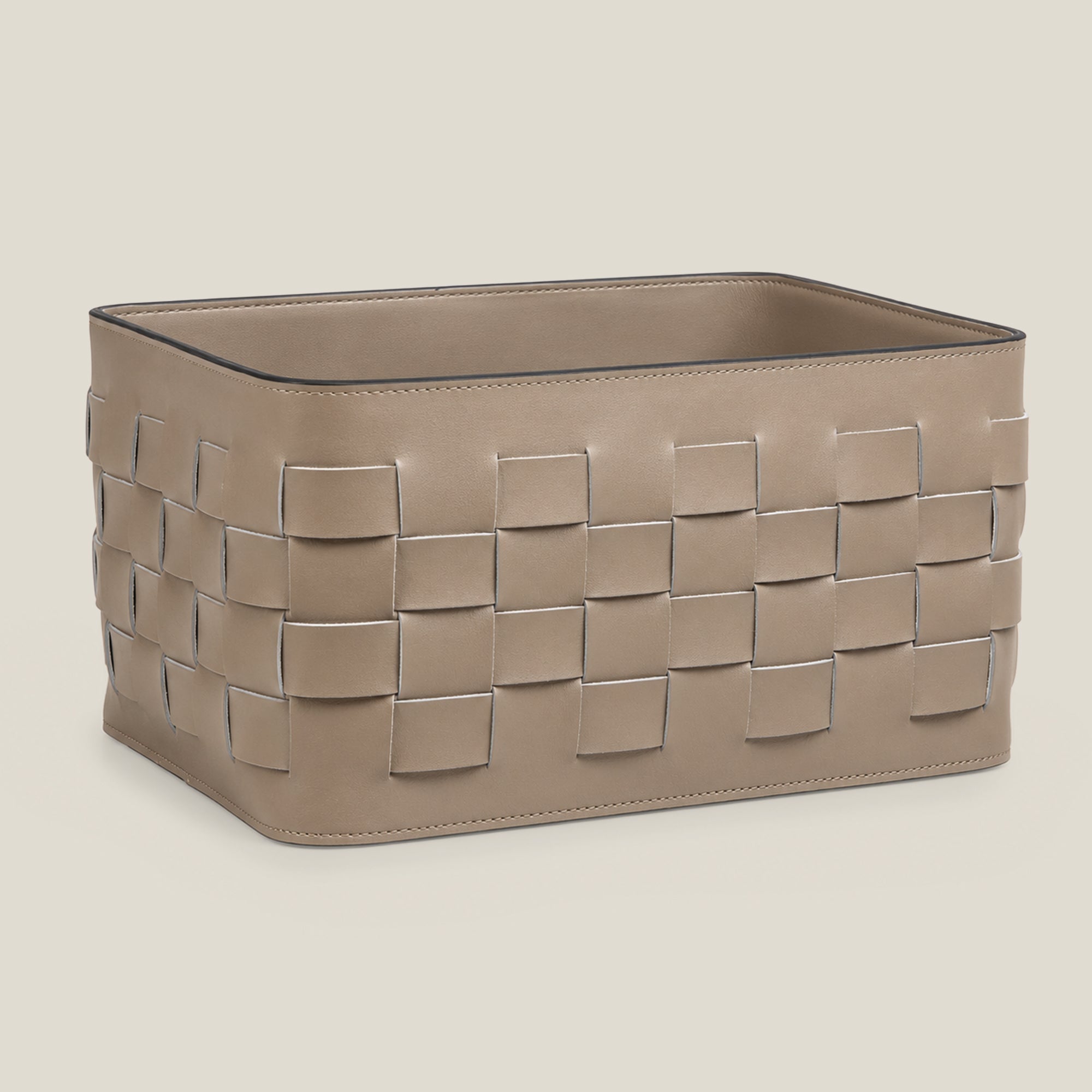 Aubrey Leather Basket