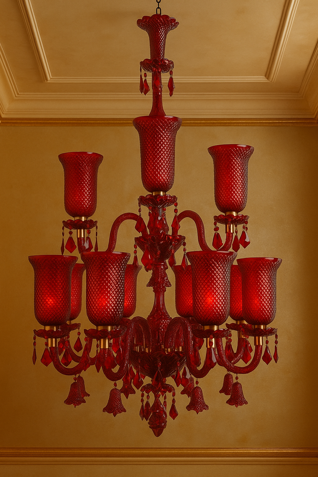 CRIMSON ÉCLAT CHANDELIER (12L)