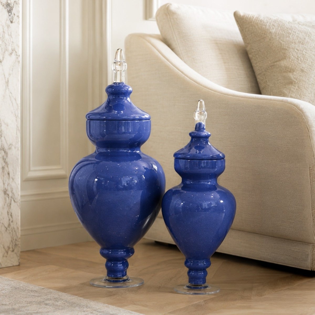 Vases Allure Flower Vase with Lid - Daamaira Home and Living Ltd
