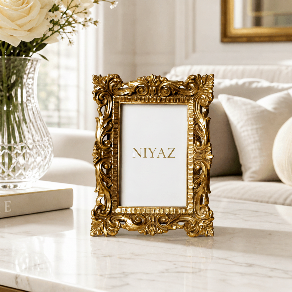 Photo Frames Antique Gold Photo Frame - Daamaira Home and Living Ltd