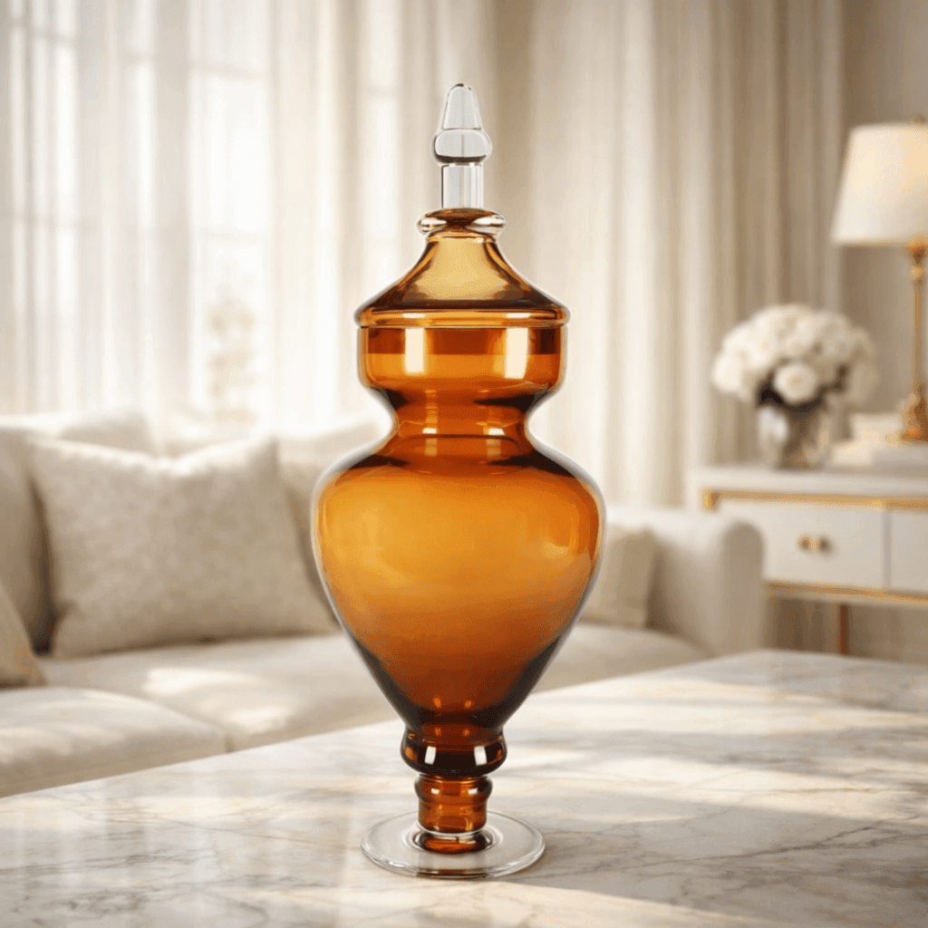 Vases Azzura Flower Vase - Brown - Daamaira Home and Living Ltd