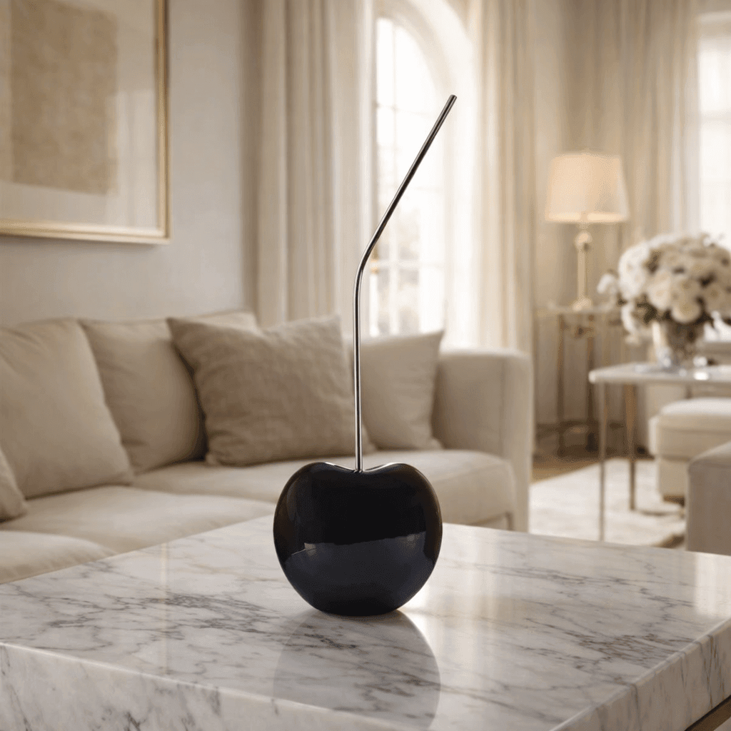 Sculptures & Figurines Black Cherry Decor Object - Large - Daamaira Home and Living Ltd