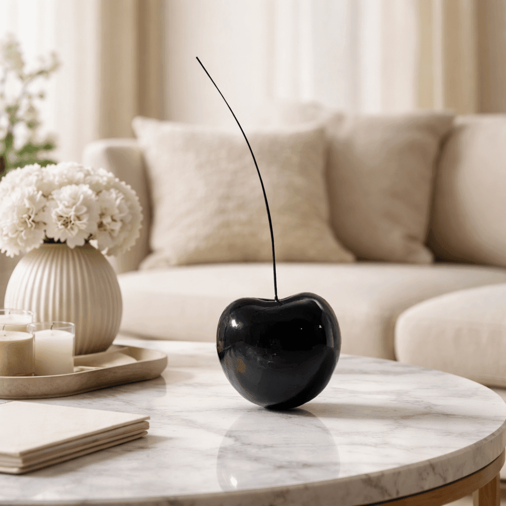 Sculptures & Figurines Black Cherry Decor Object Small - Daamaira Home and Living Ltd