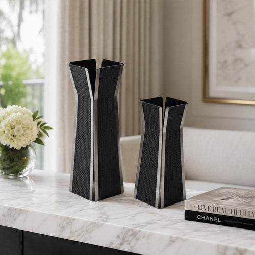 Vases Black Nordic Flower Vase - Daamaira Home and Living Ltd
