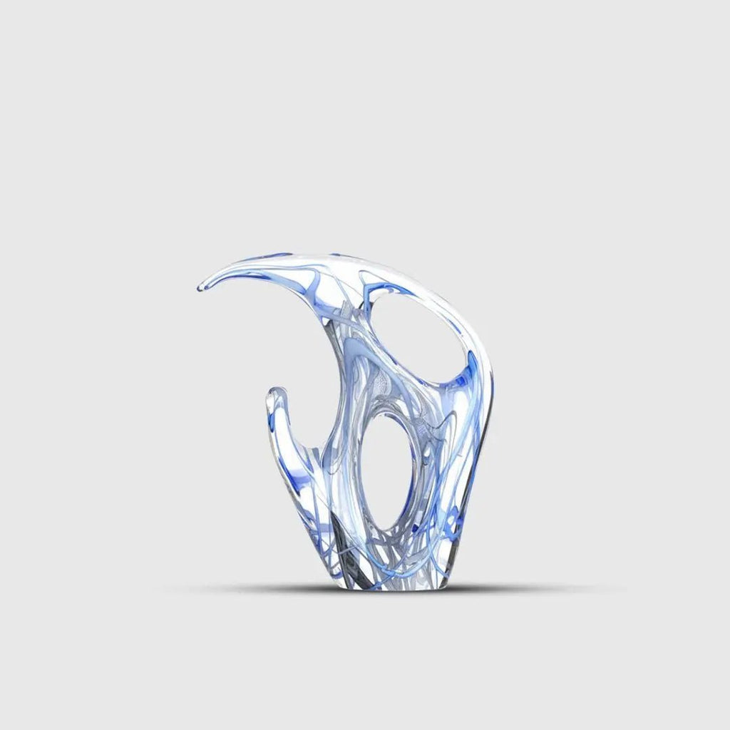 Sculptures & Figurines Blue Abstract Sculpture - Daamaira Home and Living Ltd