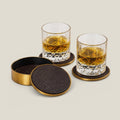 Coasters Brown Royal Round Coasters - Daamaira Home and Living Ltd