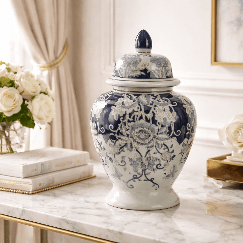 Sculptures & Figurines Bryn Ginger Jar - Large - Daamaira Home and Living Ltd
