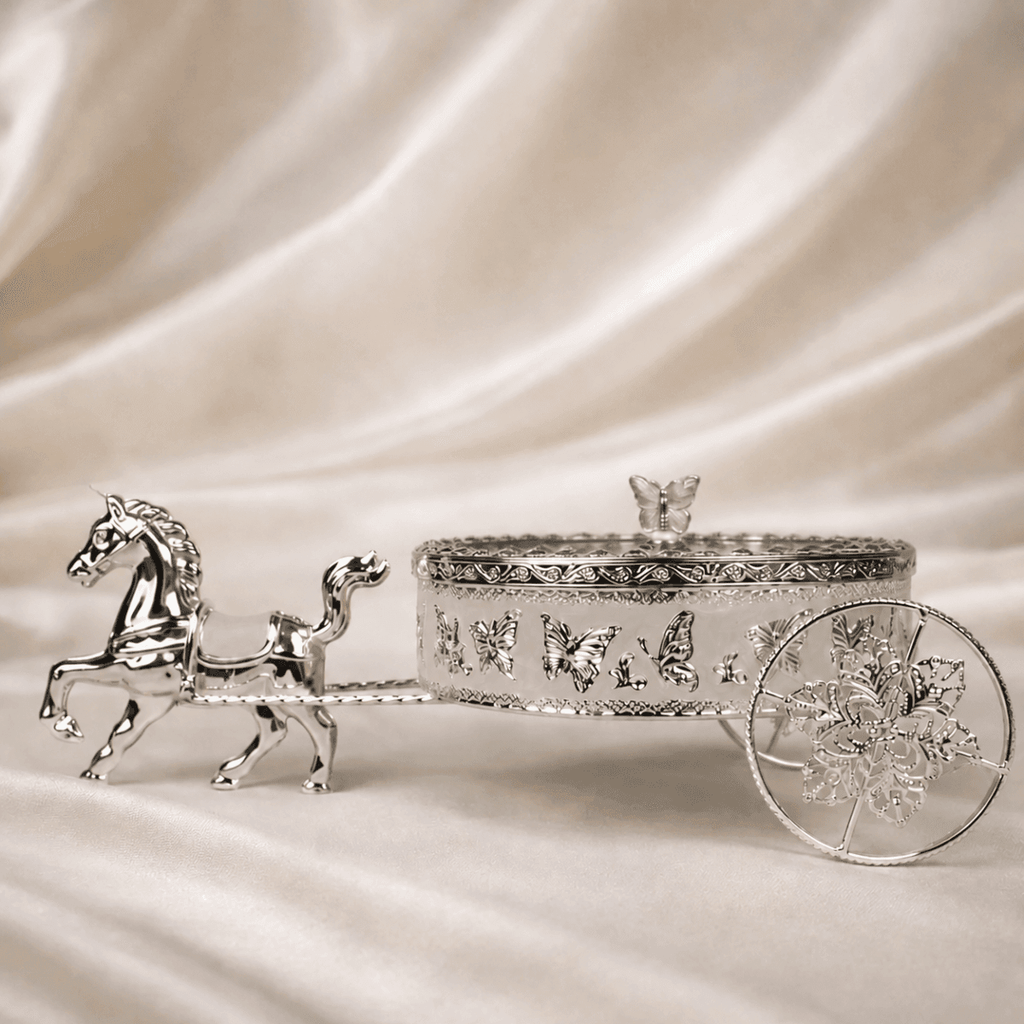 Butterfly Horse Cart Serving Tray - Daamaira Home and Living Ltd