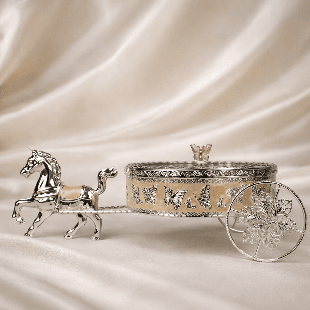 Butterfly Horse Cart Serving Tray - Daamaira Home and Living Ltd