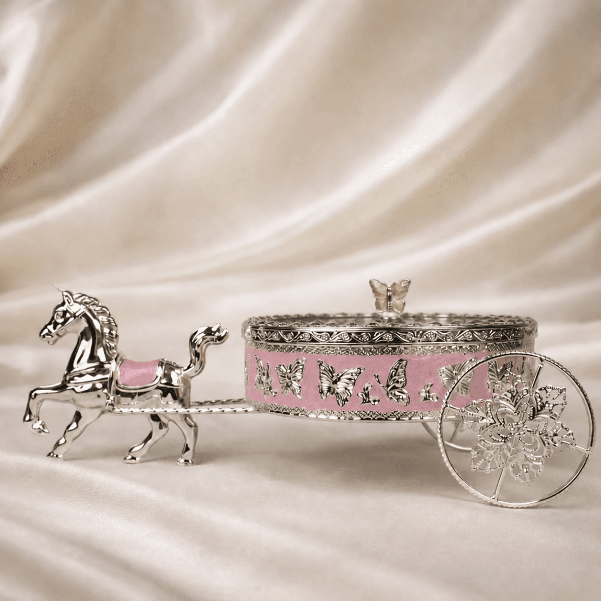 Butterfly Horse Cart Serving Tray - Daamaira Home and Living Ltd