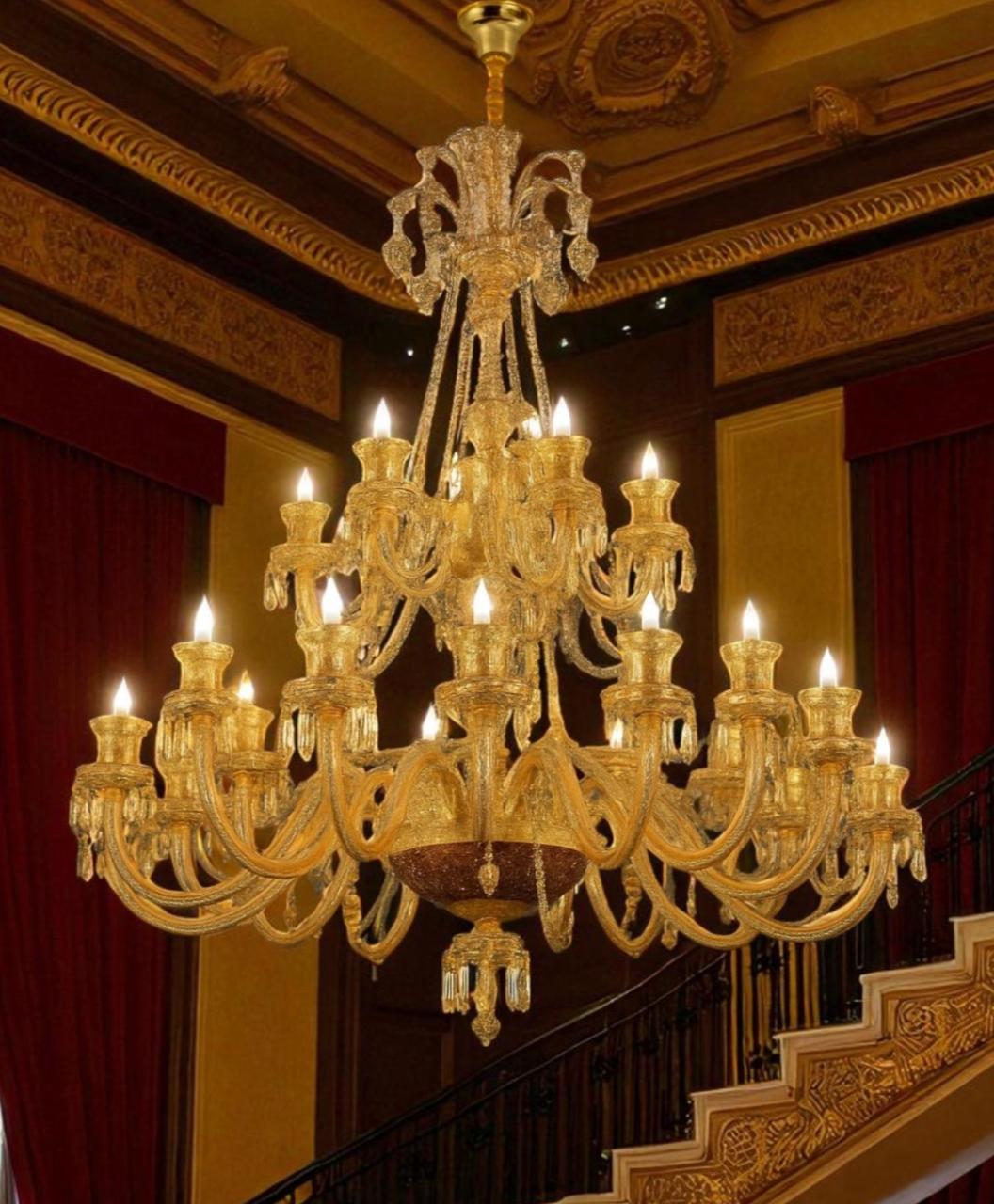 MAISON D’Or GOLD CHANDELIER (24L)