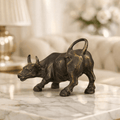 Sculptures & Figurines Charging Ox Decor Object - Daamaira Home and Living Ltd