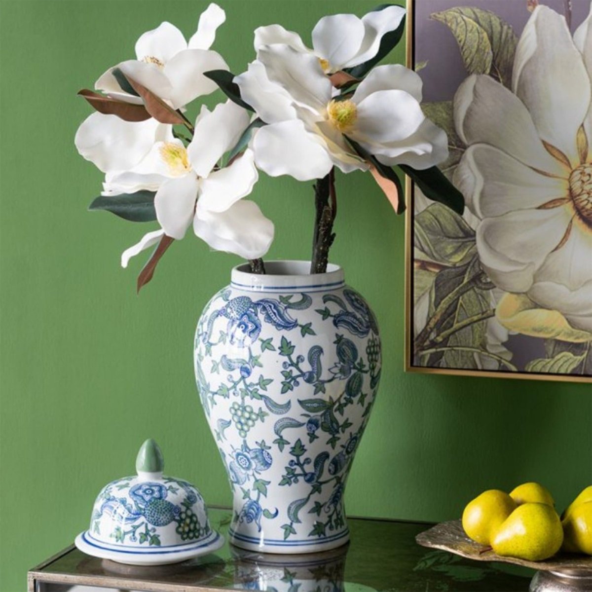 Cherry Blossom Ginger Jar-S - Daamaira Home and Living Ltd