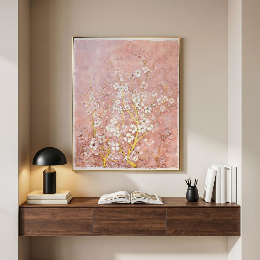 Cherry Blossom Painting - Daamaira Home and Living Ltd