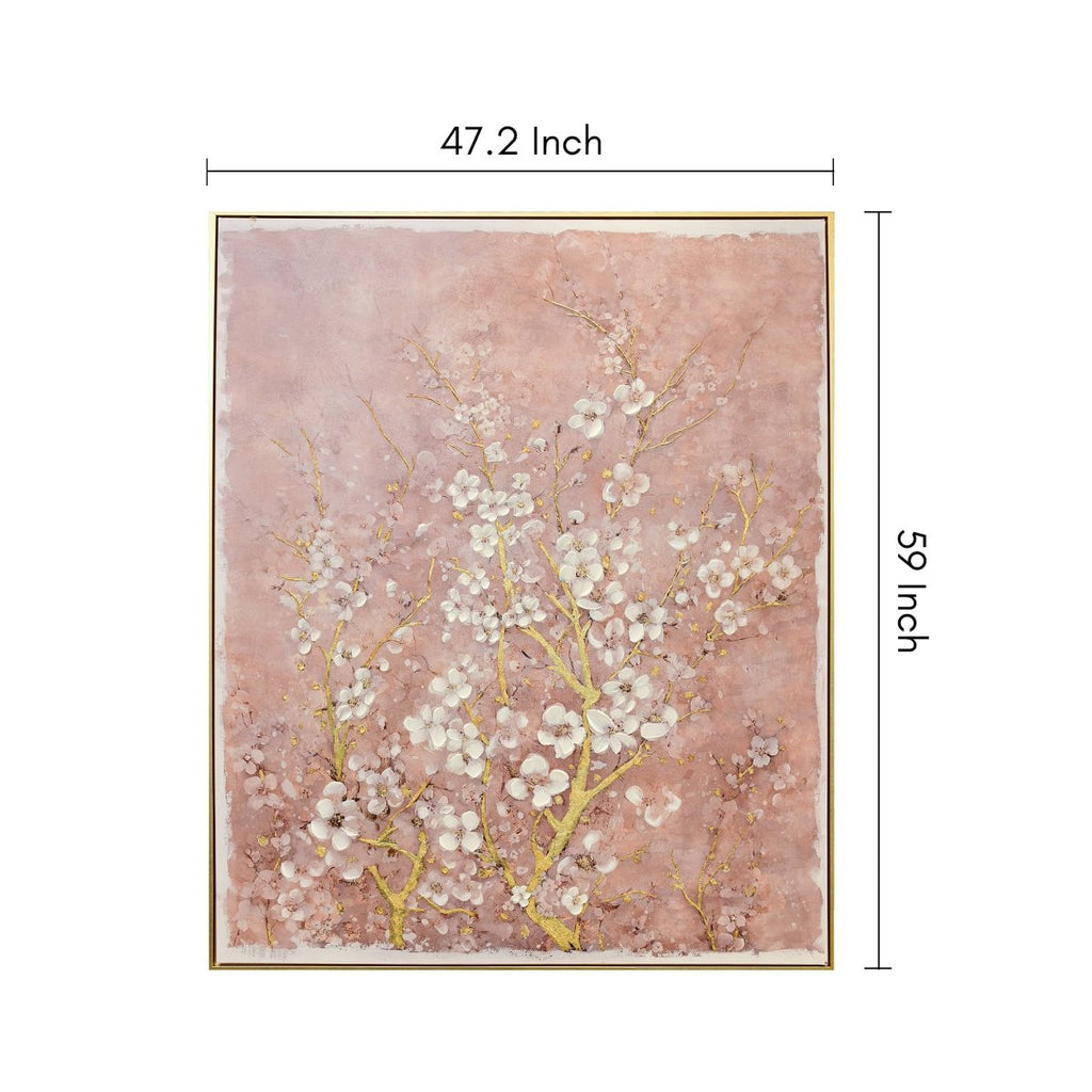 Cherry Blossom Painting - Daamaira Home and Living Ltd