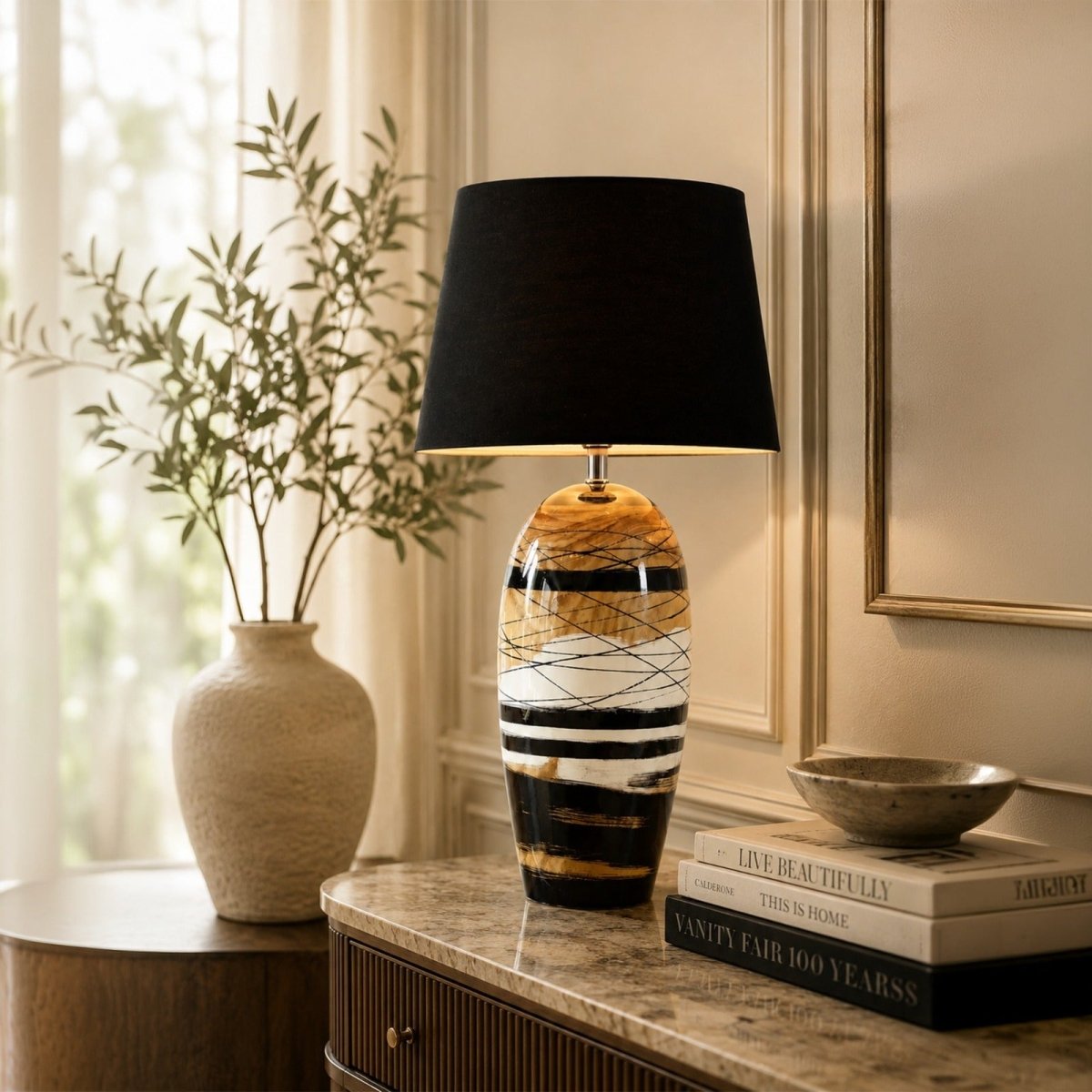 Lamp Shades Chime Table Lamp - Daamaira Home and Living Ltd
