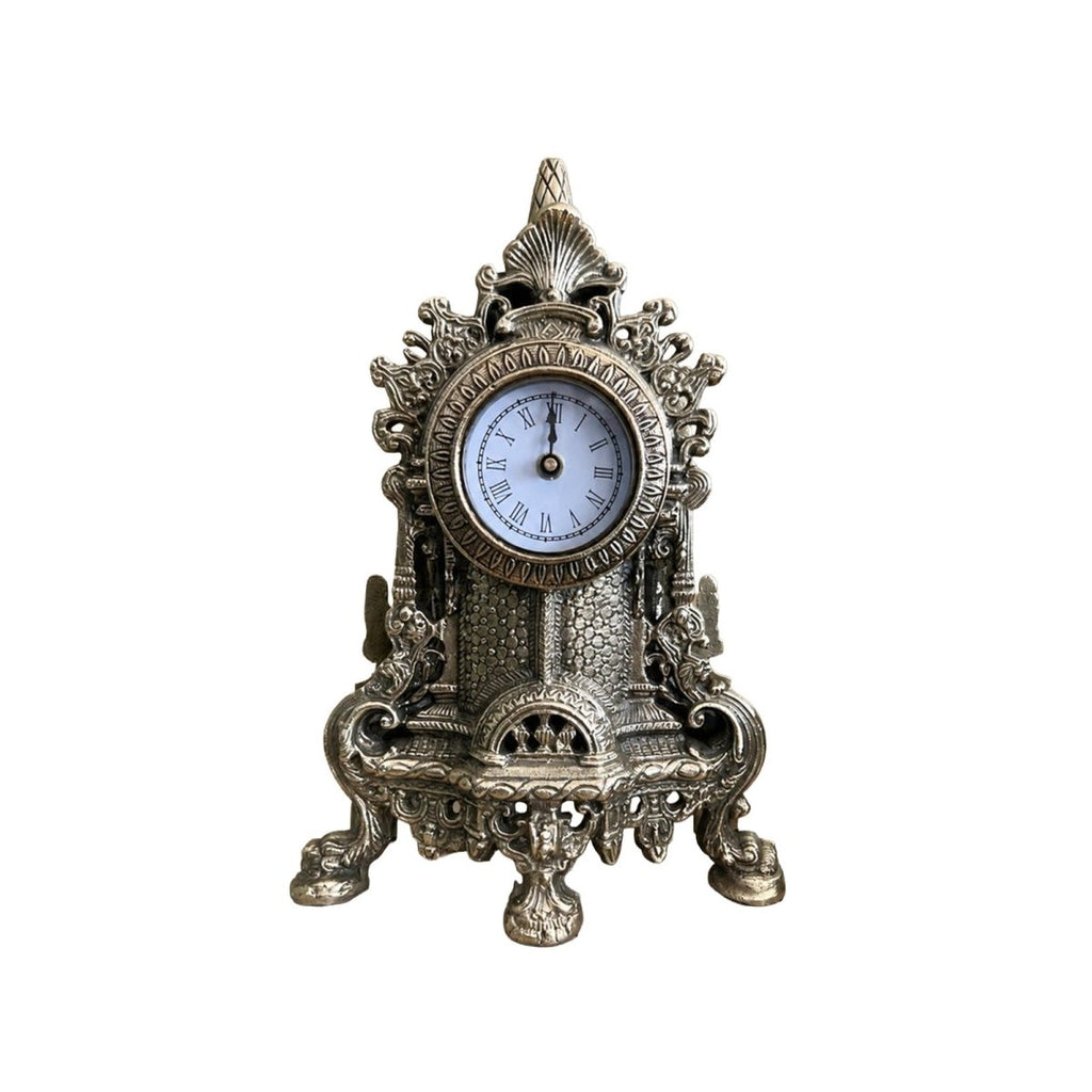 Classic Brass Clock - Daamaira Home and Living Ltd