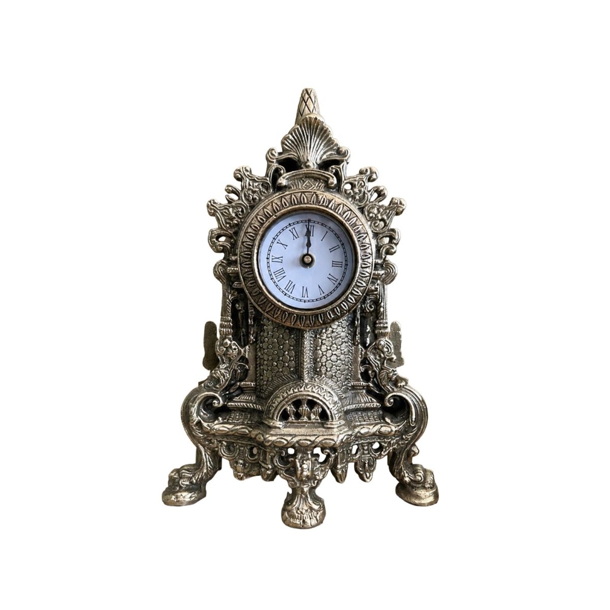 Classic Brass Clock - Daamaira Home and Living Ltd