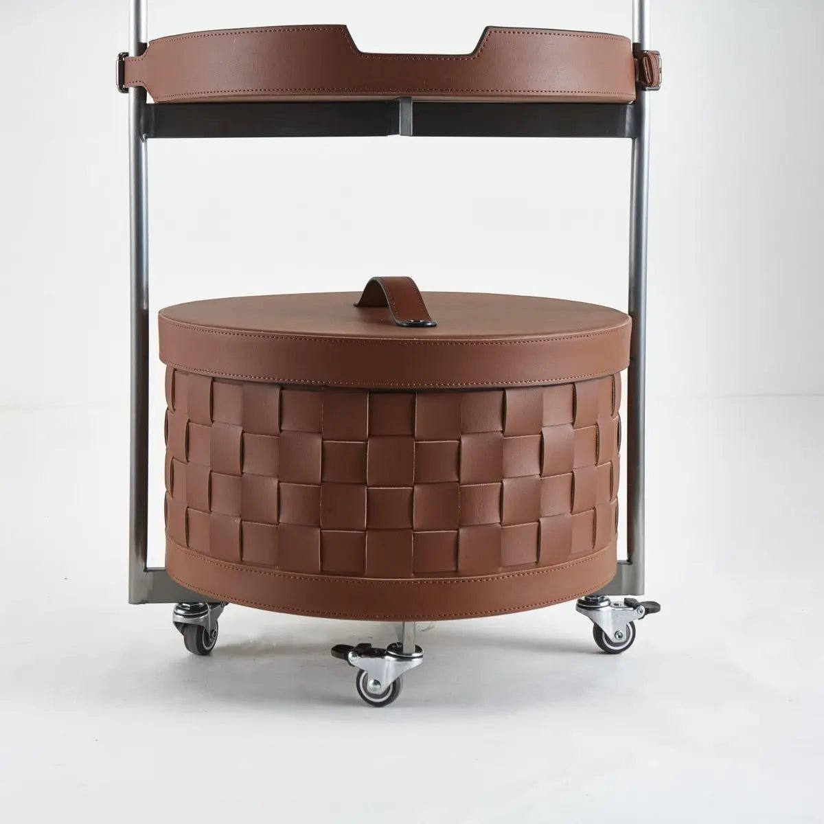 Wicker Storage Box Classic Serving Bar Trolley - Daamaira Home and Living Ltd