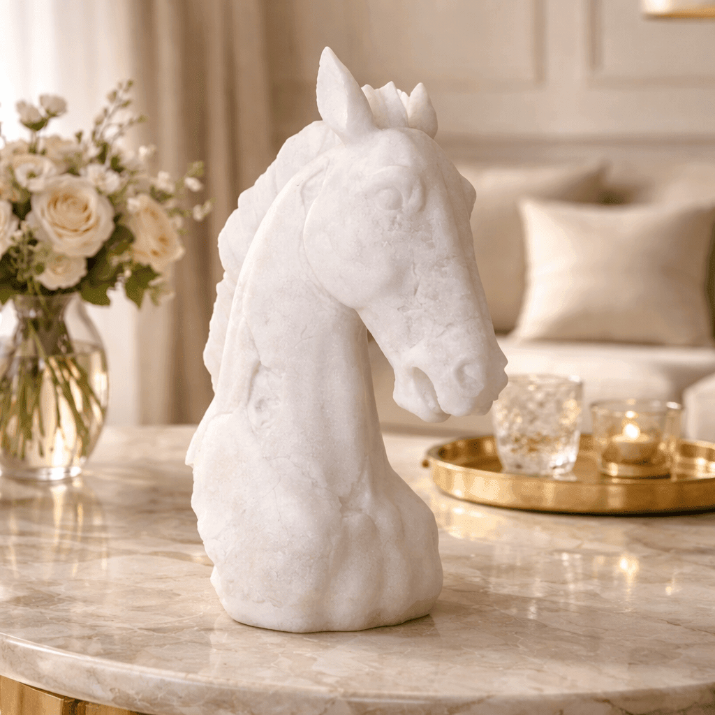 Sculptures & Figurines Classical Horse Statue - Daamaira Home and Living Ltd