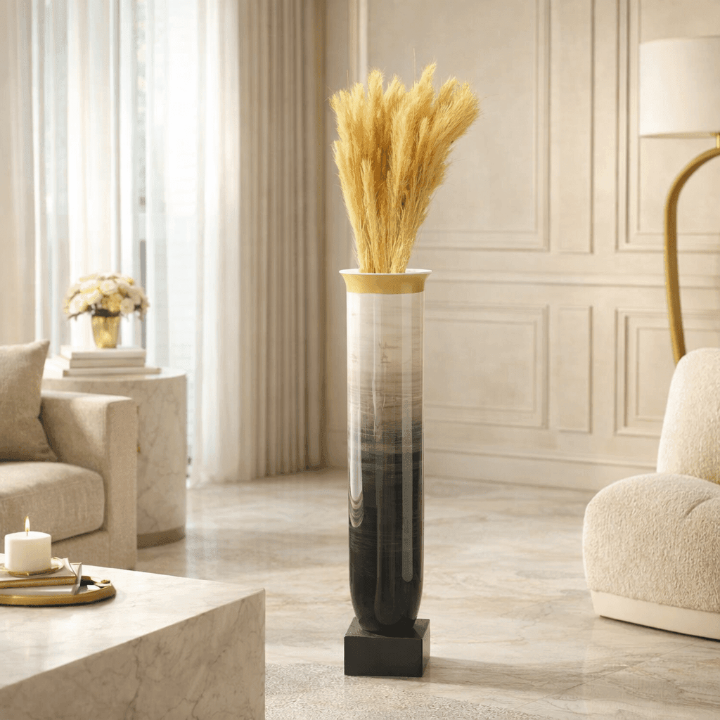Vases Coop Brushed Slate Flower Vase - Daamaira Home and Living Ltd