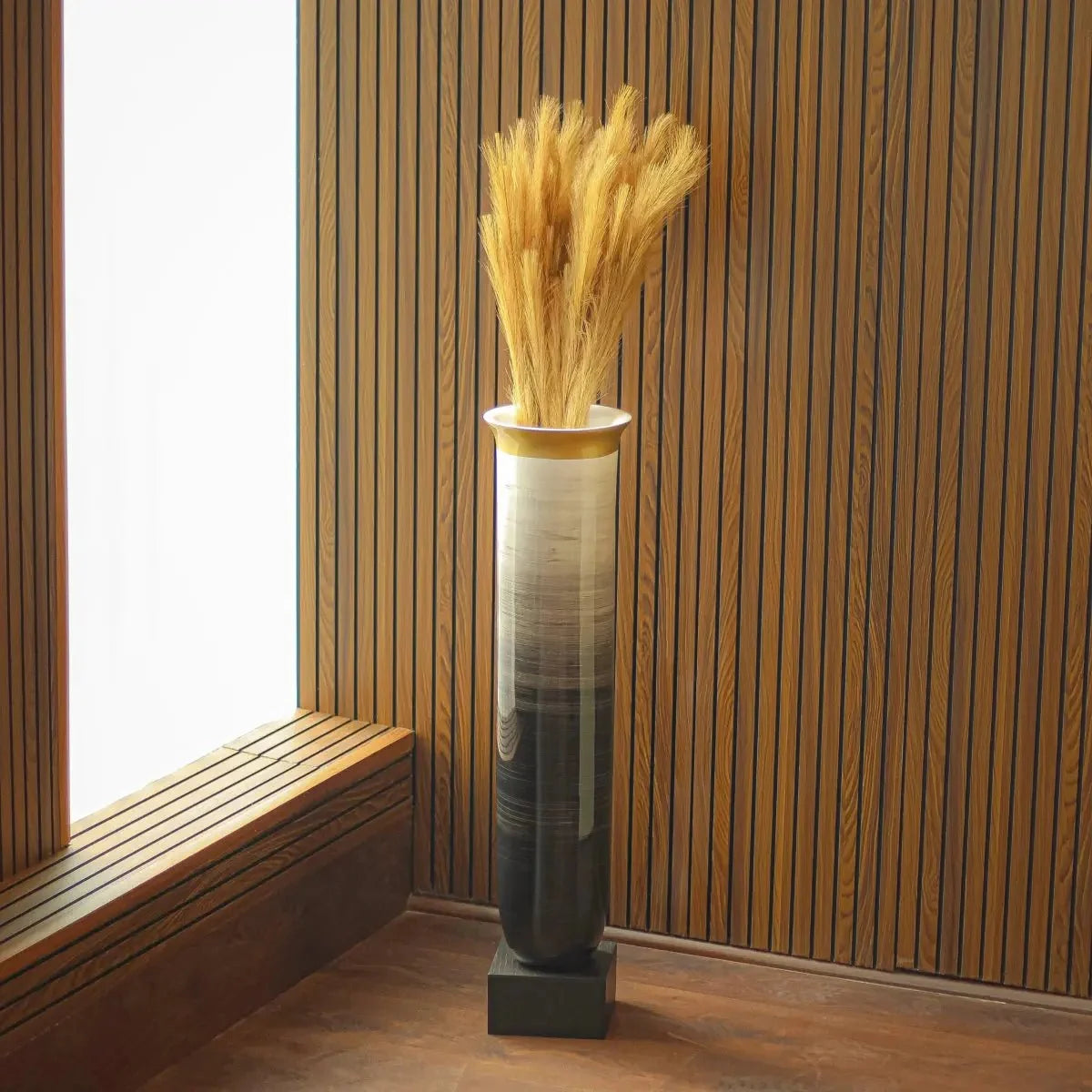 Vases Coop Brushed Slate Flower Vase - Daamaira Home and Living Ltd