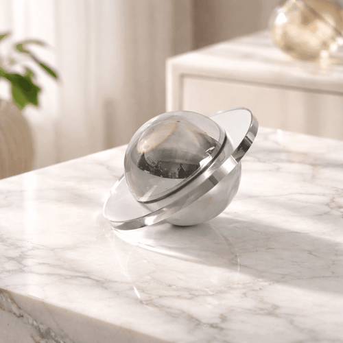Decor Objects Crystal Airship Decor Object - Smoky Grey - Daamaira Home and Living Ltd