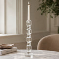 Sculptures & Figurines Crystal Candle Holder - L - Daamaira Home and Living Ltd