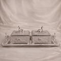 Dual Dry Fruit Box Set with Tray - Daamaira Home and Living Ltd
