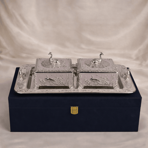 Dual Dry Fruit Box Set with Tray - Daamaira Home and Living Ltd