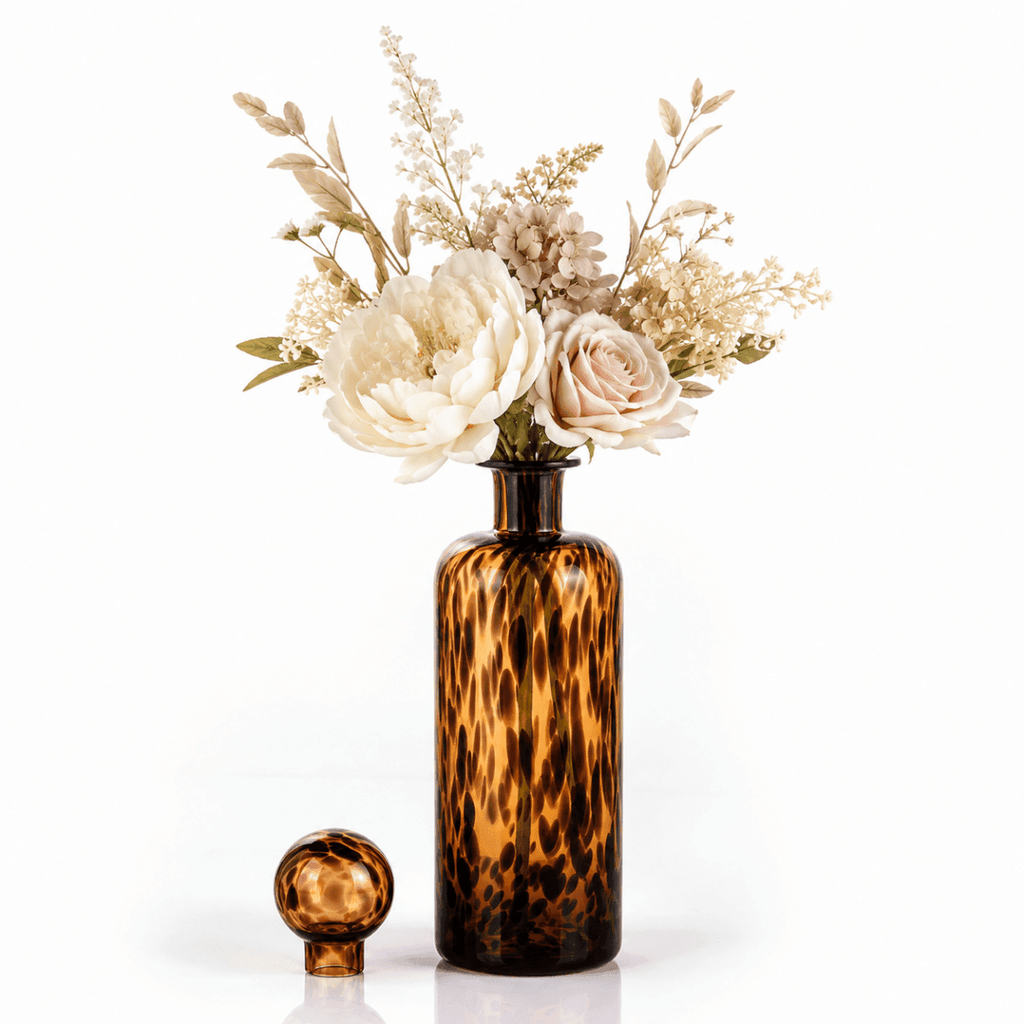 Vases Egyptian Tall Flower Vase with Lid - Daamaira Home and Living Ltd