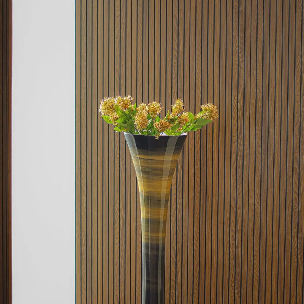 Vases Egyptian Wooden Flower Vase - Daamaira Home and Living Ltd