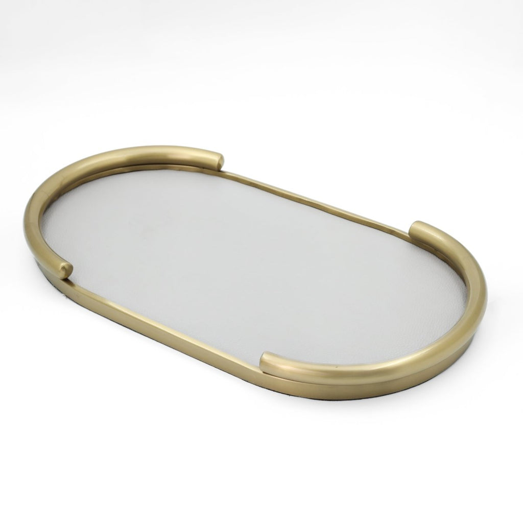Serving Tray Elegant Oval Vanity/Serving Tray - Daamaira Home and Living Ltd