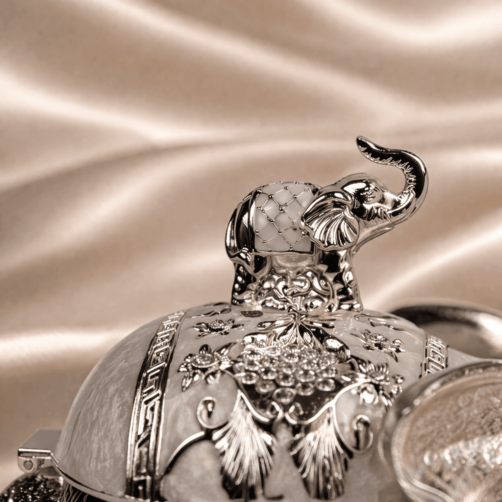 Elephant Gift Set with Tray - Daamaira Home and Living Ltd