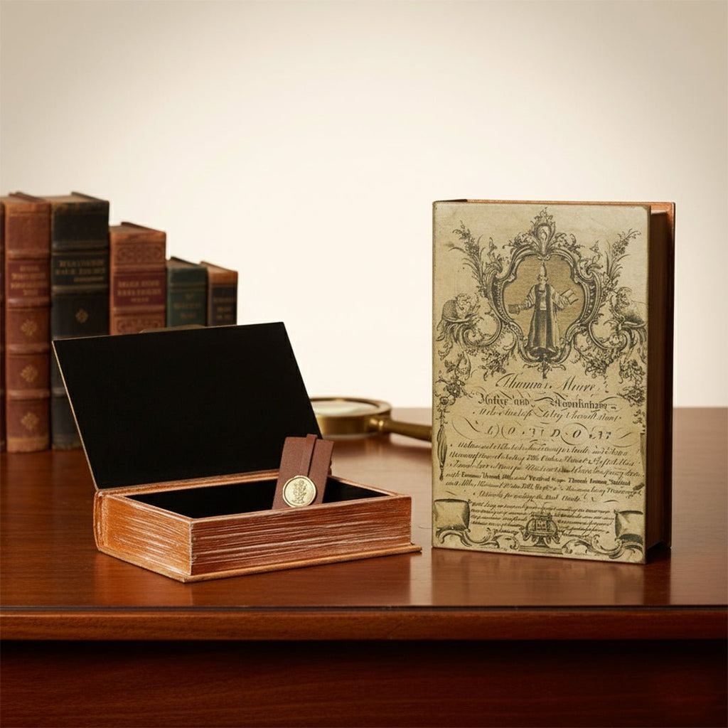 Sculptures & Figurines Elite Book Box Set of 2 - Daamaira Home and Living Ltd