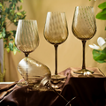 Drinking Glasses Emerald Set Of 4 Wine Glasses - Daamaira Home and Living Ltd