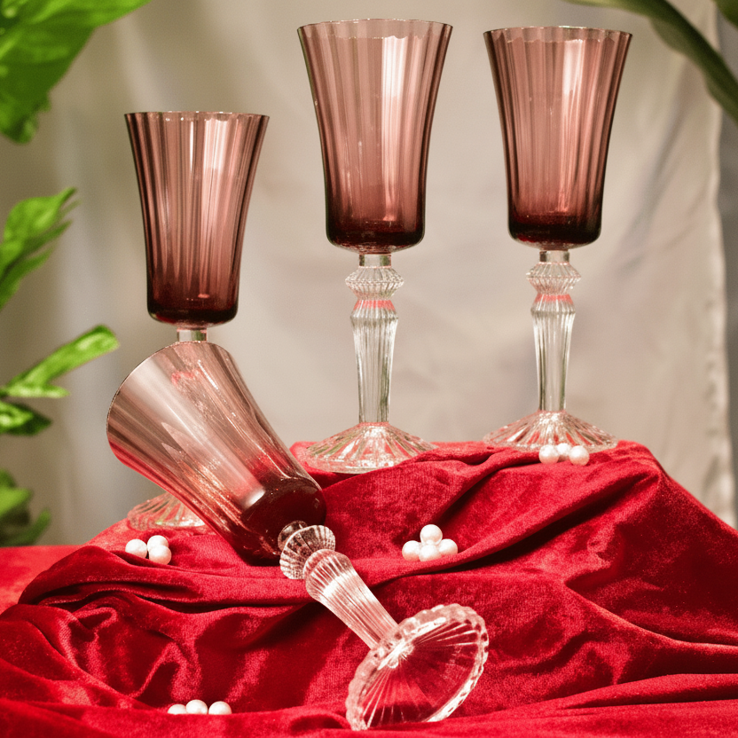 Drinking Glasses Emperador Wine Glass - Set of 4 with Gift Box - Daamaira Home and Living Ltd