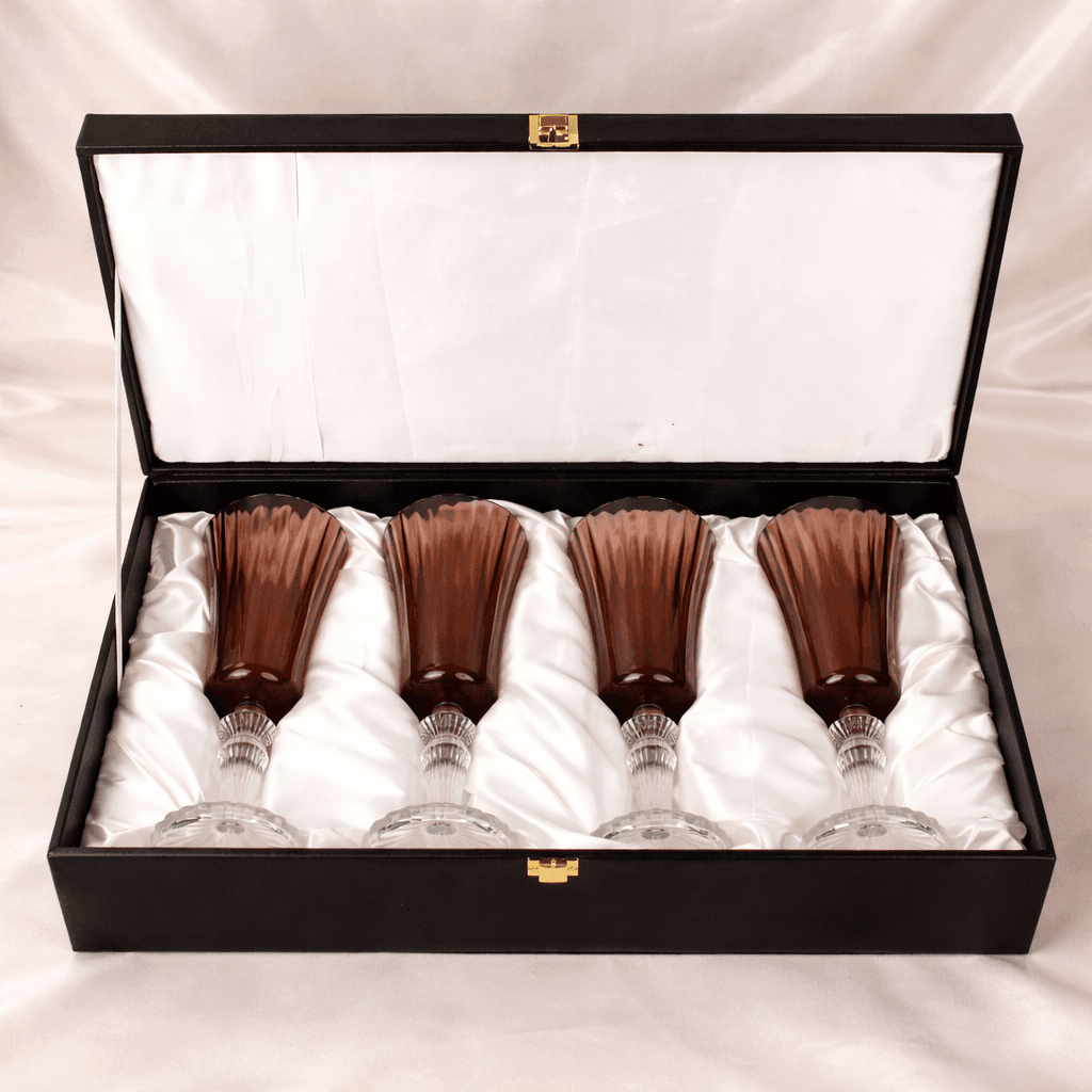 Drinking Glasses Emperador Wine Glass - Set of 4 with Gift Box - Daamaira Home and Living Ltd