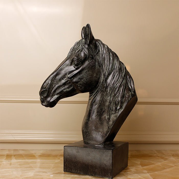 Sculptures & Figurines Equine Horse Sculpture - Daamaira Home and Living Ltd