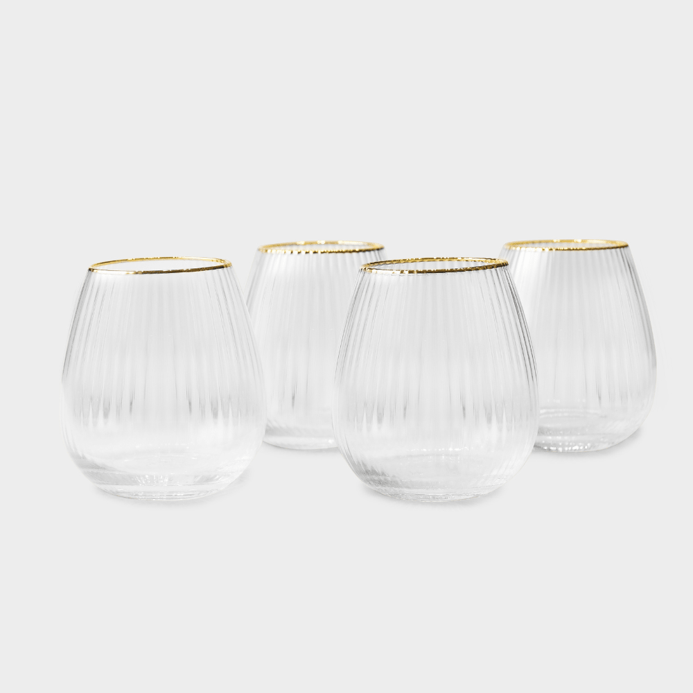 Drinking Glasses Finesse Set Of 4 Bourgogne Glasses - Daamaira Home and Living Ltd