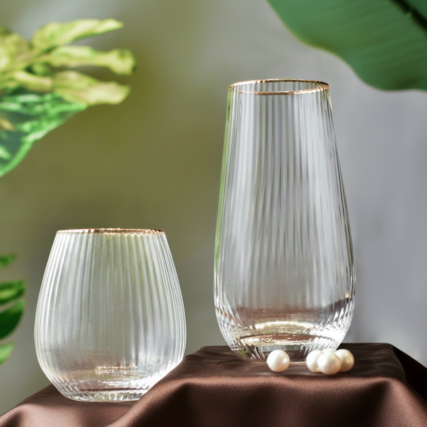 Drinking Glasses Finesse Set Of 4 Bourgogne Glasses - Daamaira Home and Living Ltd