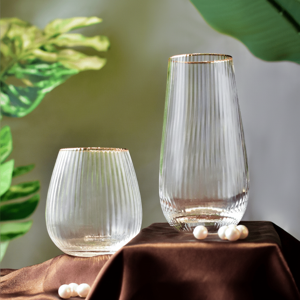 Drinking Glasses Finesse Set Of 4 Bourgogne Glasses - Daamaira Home and Living Ltd