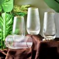 Drinking Glasses Finesse Set Of 4 Long Drink Glasses - Daamaira Home and Living Ltd