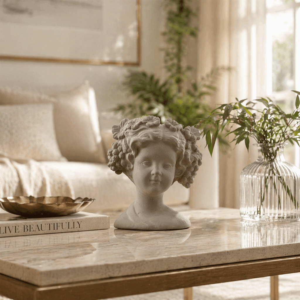 Sculptures & Figurines Flora Bust Planter - Daamaira Home and Living Ltd