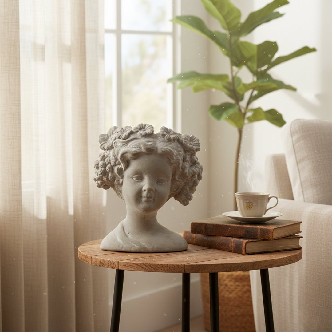 Sculptures & Figurines Flora Bust Planter - Daamaira Home and Living Ltd