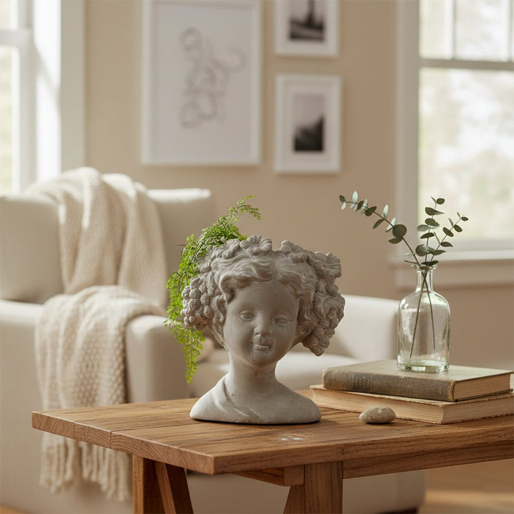 Sculptures & Figurines Flora Bust Planter - Daamaira Home and Living Ltd