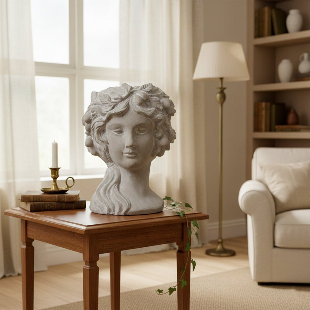 Sculptures & Figurines Flora Crown Bust Planter - Daamaira Home and Living Ltd