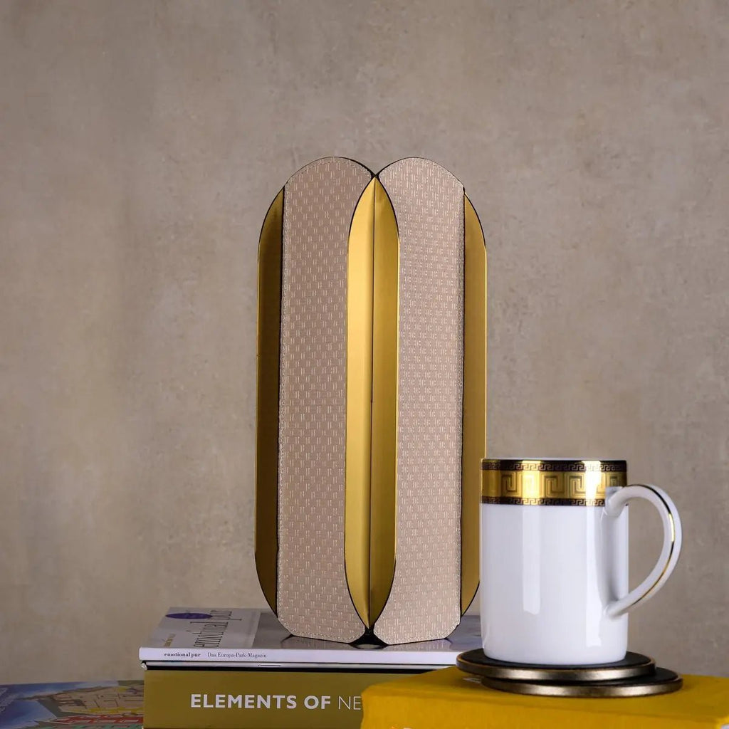 Vases Geometric Gold Flower Vase - Daamaira Home and Living Ltd