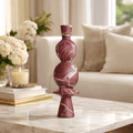 Sculptures & Figurines Geometric Marble Sculpture - Wine - Daamaira Home and Living Ltd